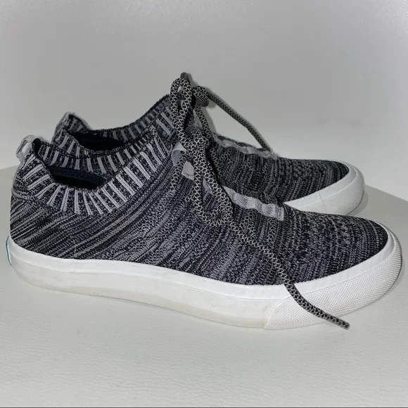 Blowfish Malibu Gray Knit Fabric Sneakers - Picture 8 of 11